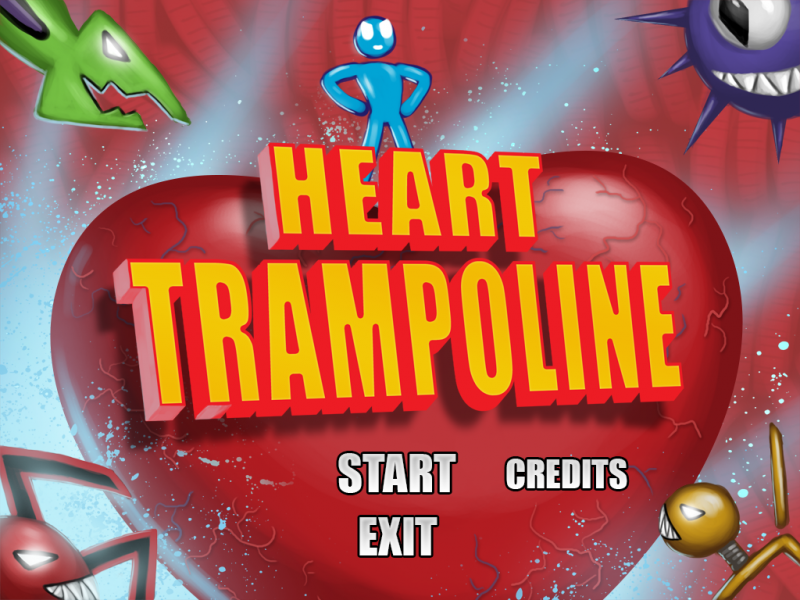 Start menu for Heart Trampoline.